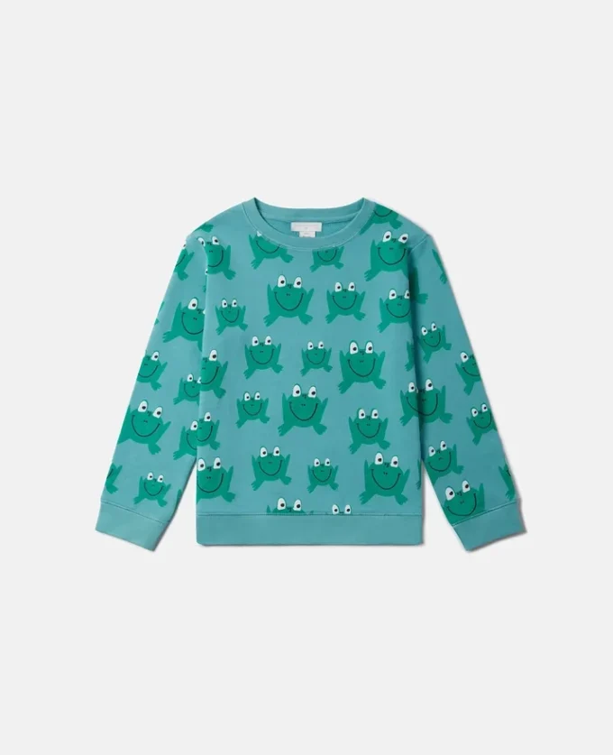 Frog Print Crewneck Sweatshirt Frog Print Crewneck Sweatshirt