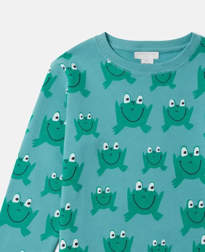 Frog Print Crewneck Sweatshirt Frog Print Crewneck Sweatshirt