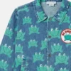 Frog Print Denim Jacket Frog Print Denim Jacket