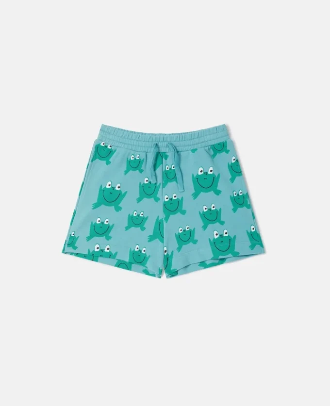 Frog Print Drawstring Shorts Frog Print Drawstring Shorts