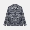 Fungi Forest Print Silk Pyjama Shirt Fungi Forest Print Silk Pyjama Shirt