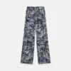 Fungi Forest Print Silk Pyjama Trousers Fungi Forest Print Silk Pyjama Trousers