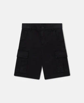Gabardine Cargo Shorts