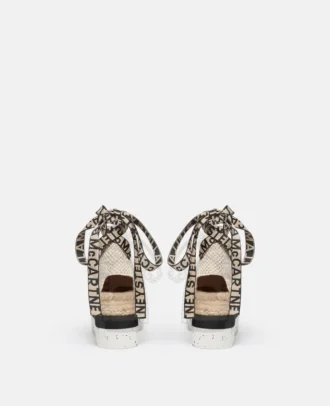 Gaia Little Black Bunny Embroidery Canvas Espadrilles