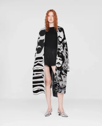 Get Back Paneled Knit Coat