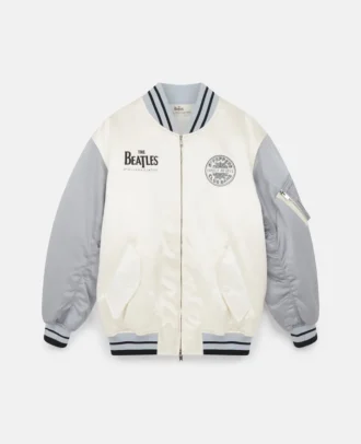 Get Back Satin Bomber Jacket Get Back Satin Bomber Jacket