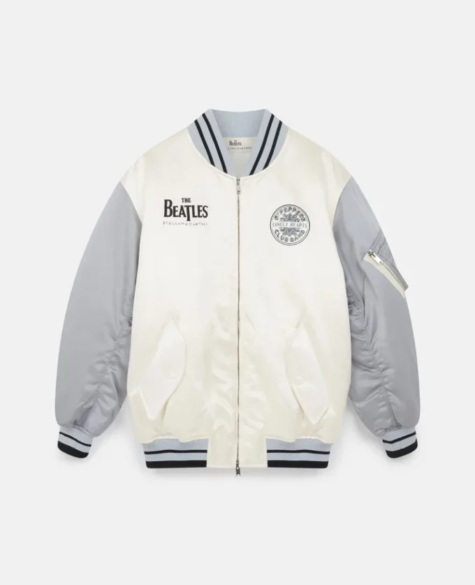 Get Back Satin Bomber Jacket Get Back Satin Bomber Jacket