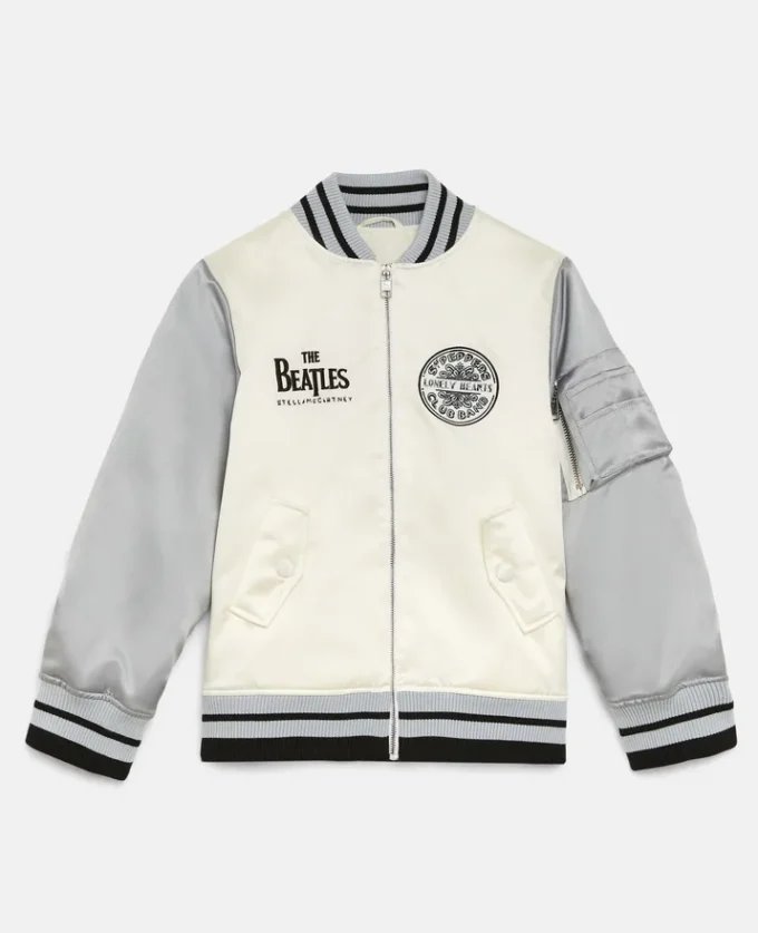 Get Back Satin Bomber Jacket Get Back Satin Bomber Jacket