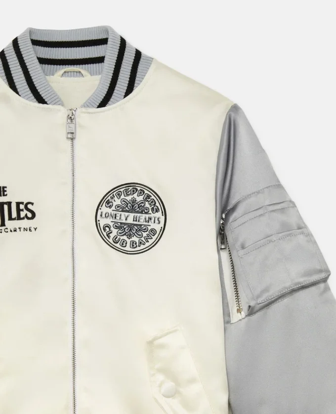 Get Back Satin Bomber Jacket Get Back Satin Bomber Jacket