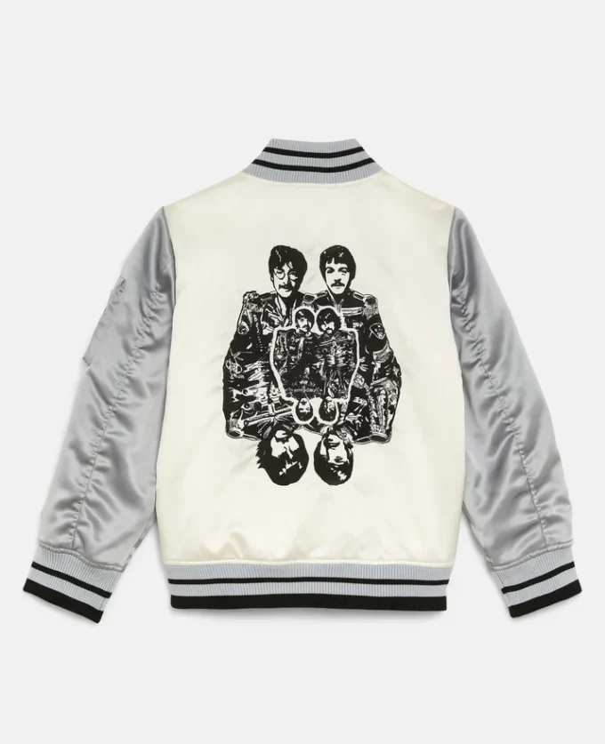 Get Back Satin Bomber Jacket Get Back Satin Bomber Jacket