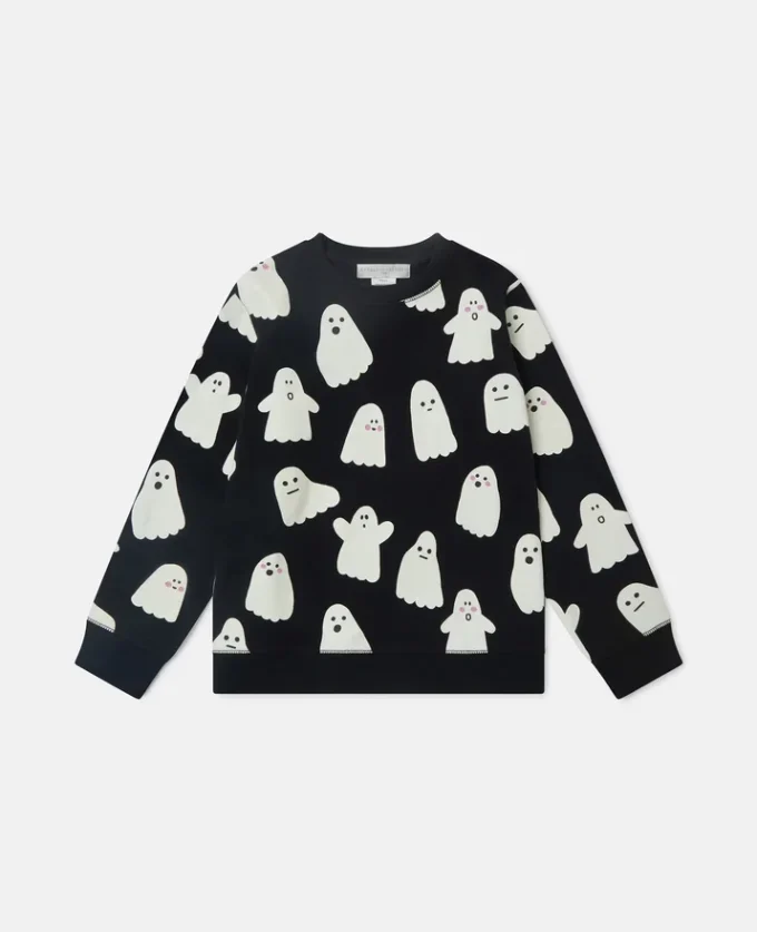 Ghost Print Crewneck Sweatshirt Ghost Print Crewneck Sweatshirt