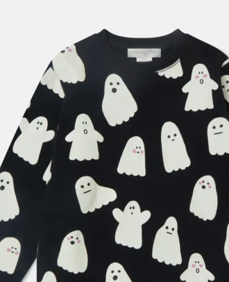Ghost Print Crewneck Sweatshirt