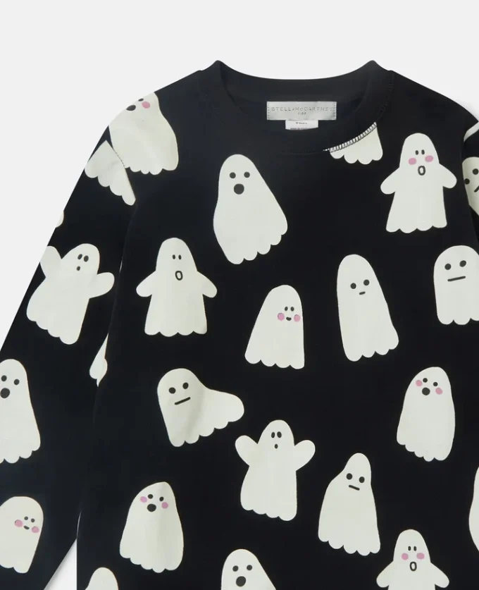 Ghost Print Crewneck Sweatshirt Ghost Print Crewneck Sweatshirt