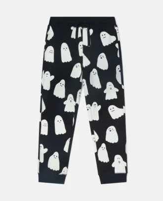 Ghost Print Drawstring Sweatpants