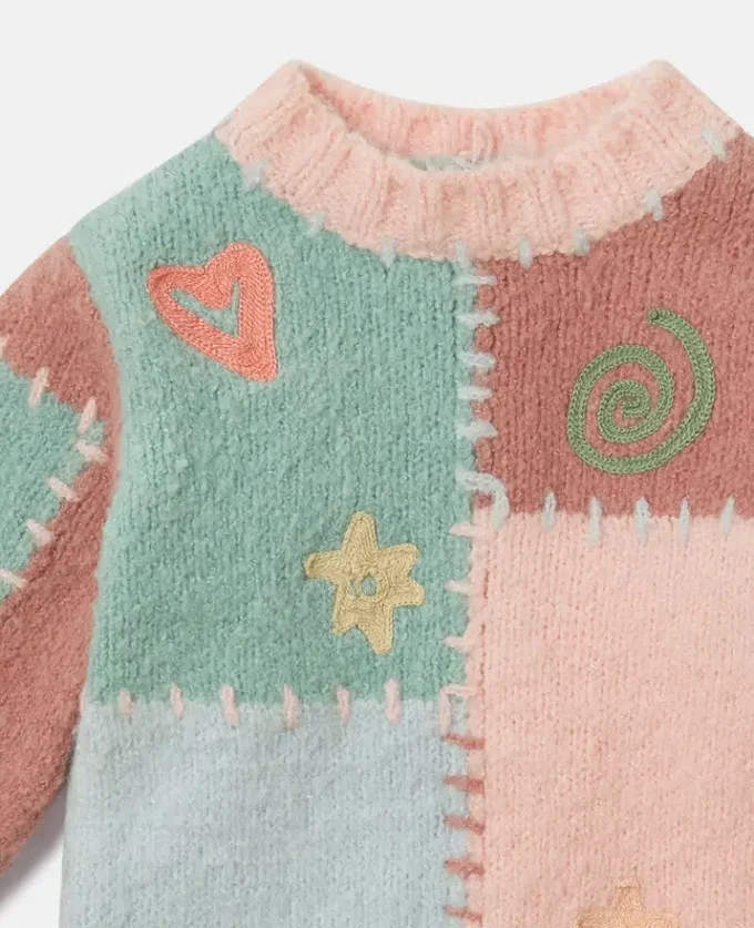 Graphic Embroidered Crewneck Sweater Graphic Embroidered Crewneck Sweater