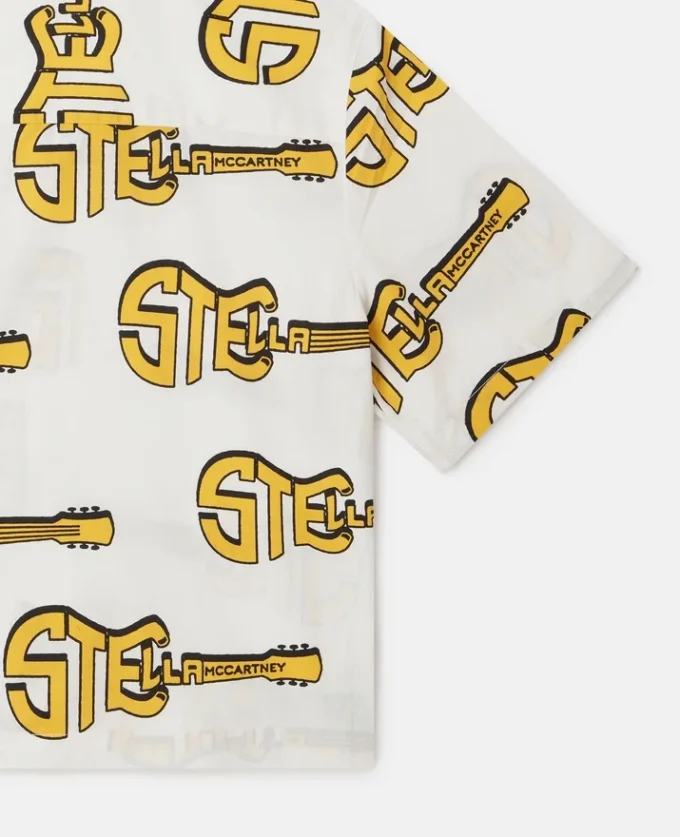 Guitar Print Short-Sleeve Shirt Guitar Print Short-Sleeve Shirt
