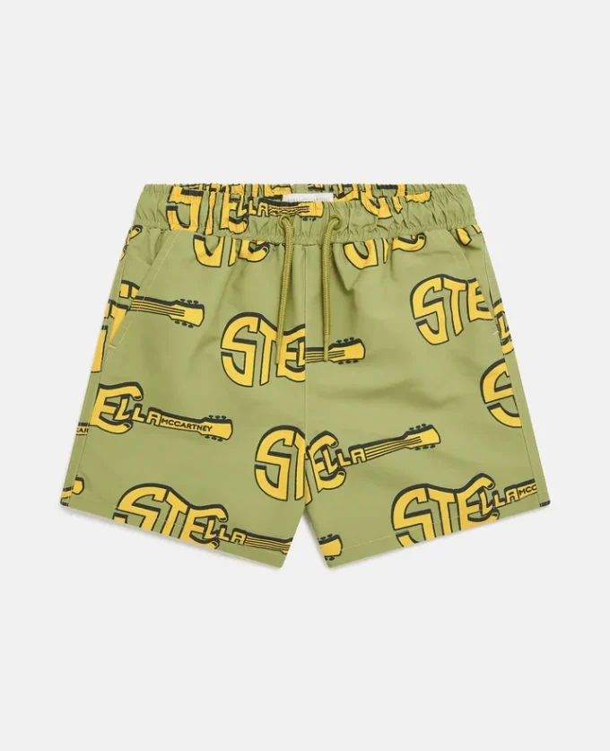 Guitar Print Swim Shorts Guitar Print Swim Shorts