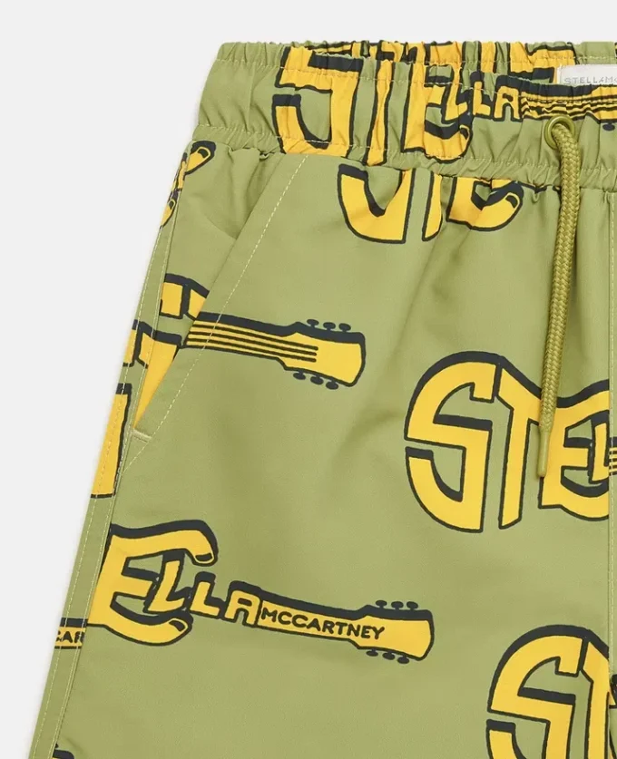 Guitar Print Swim Shorts Guitar Print Swim Shorts