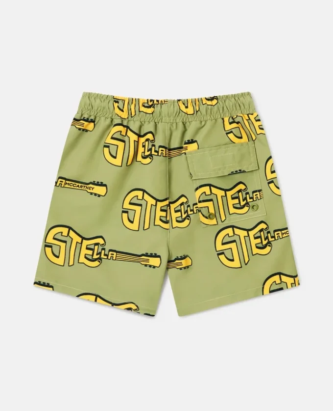 Guitar Print Swim Shorts Guitar Print Swim Shorts