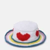 Heart Crocheted Bucket Hat Heart Crocheted Bucket Hat