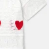 Heart Crocheted Short-Sleeve Top Heart Crocheted Short-Sleeve Top