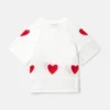 Heart Crocheted Short-Sleeve Top Heart Crocheted Short-Sleeve Top