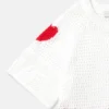 Heart Crocheted Short-Sleeve Top Heart Crocheted Short-Sleeve Top