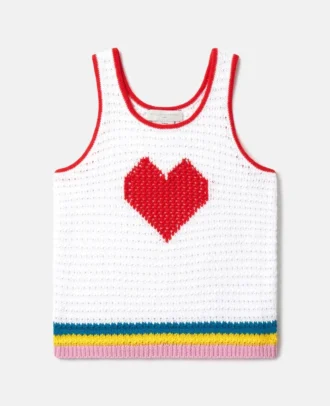 Heart Crocheted Tank Top