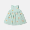 Heart-Embroidered Gabardine Dress Heart-Embroidered Gabardine Dress