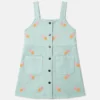 Heart-Embroidered Gabardine Dress Heart-Embroidered Gabardine Dress