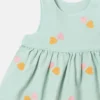 Heart-Embroidered Gabardine Dress Heart-Embroidered Gabardine Dress