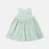 Heart-Embroidered Gabardine Dress Heart-Embroidered Gabardine Dress