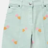 Heart-Embroidered Gabardine Trousers Heart-Embroidered Gabardine Trousers