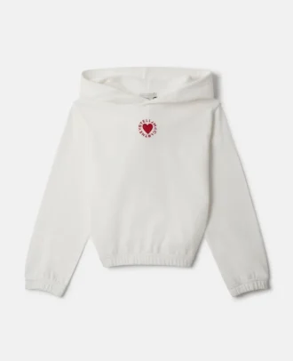 Heart Embroidered Hoodie
