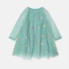 Heart Embroidered Long-Sleeve Dress Heart Embroidered Long-Sleeve Dress