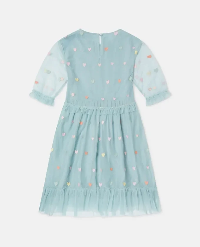 Heart Embroidered Long-Sleeve Dress Heart Embroidered Long-Sleeve Dress