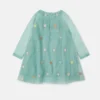 Heart Embroidered Long-Sleeve Dress Heart Embroidered Long-Sleeve Dress