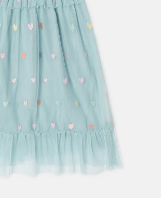 Heart Embroidered Long-Sleeve Dress Heart Embroidered Long-Sleeve Dress
