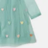 Heart Embroidered Long-Sleeve Dress Heart Embroidered Long-Sleeve Dress