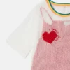 Heart Mesh T-shirt Dress Heart Mesh T-shirt Dress
