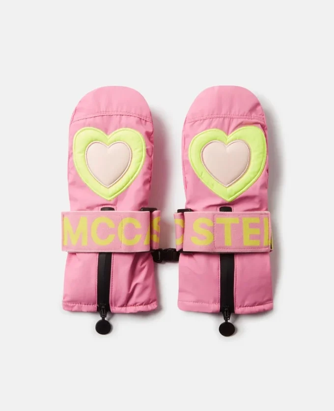 Heart Print Ski Gloves Heart Print Ski Gloves