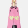 Heart Print Ski Salopettes Heart Print Ski Salopettes