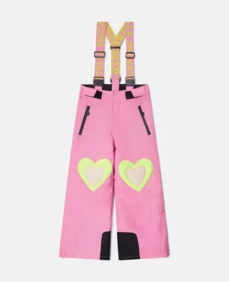 Heart Print Ski Salopettes Heart Print Ski Salopettes