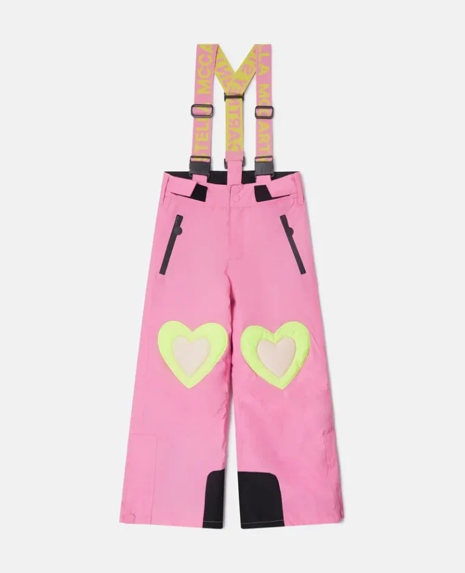Heart Print Ski Salopettes Heart Print Ski Salopettes