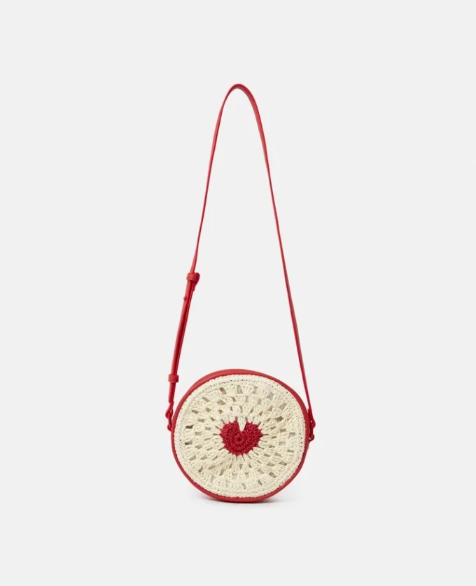 Heart Raffia Crossbody Bag Heart Raffia Crossbody Bag