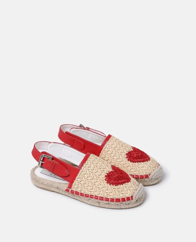 Heart Raffia Espadrilles Heart Raffia Espadrilles