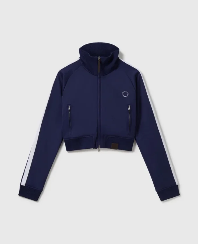High-Neck Double Stripe Track Jacket High-Neck Double Stripe Track Jacket