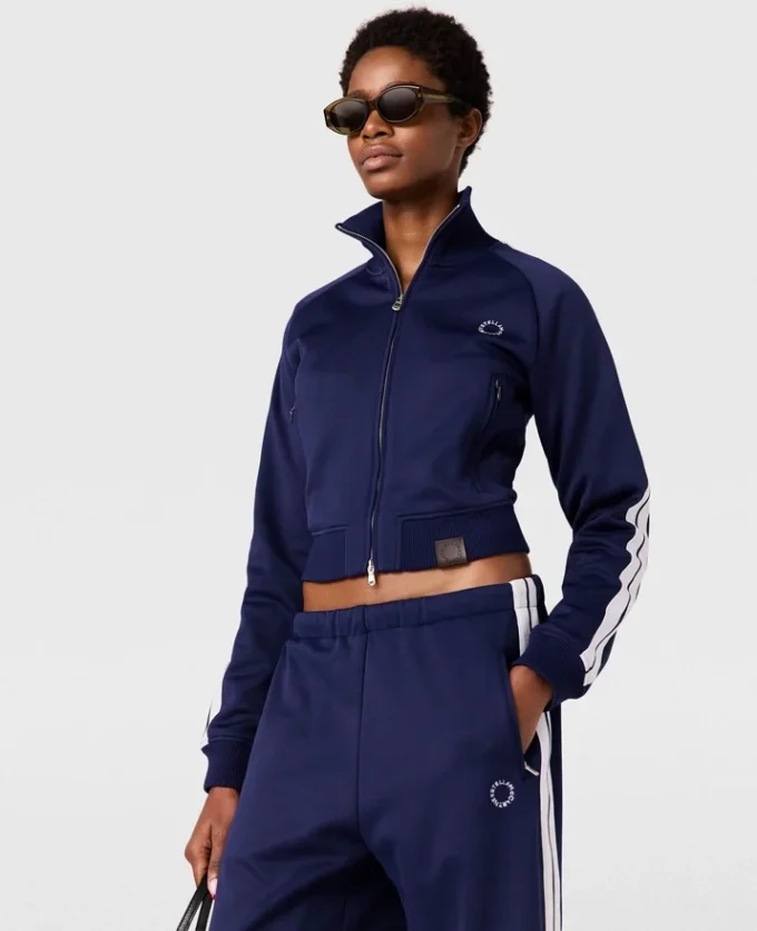 High-Neck Double Stripe Track Jacket High-Neck Double Stripe Track Jacket