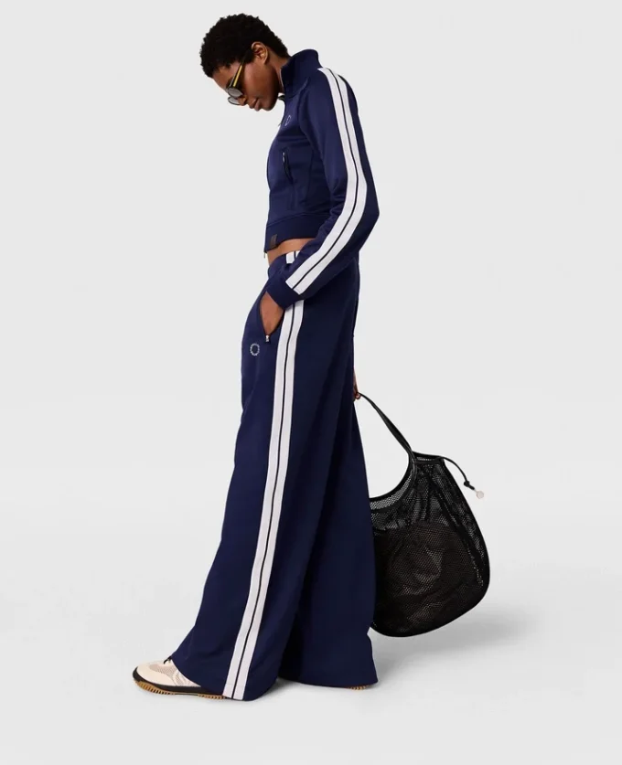 High-Neck Double Stripe Track Jacket High-Neck Double Stripe Track Jacket