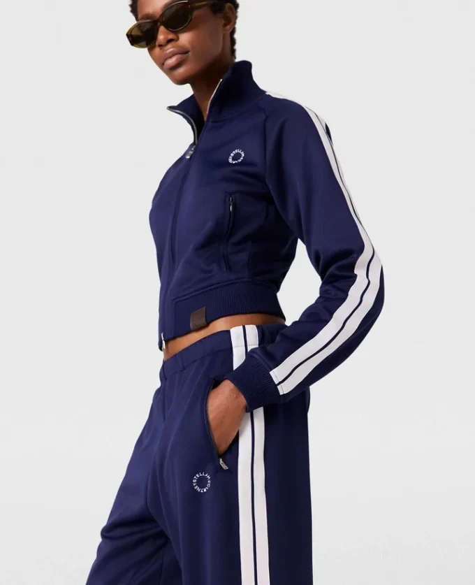 High-Neck Double Stripe Track Jacket High-Neck Double Stripe Track Jacket